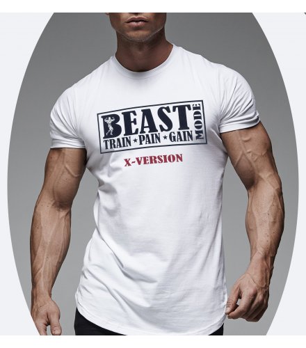 MR040 -Beast white T shirt 